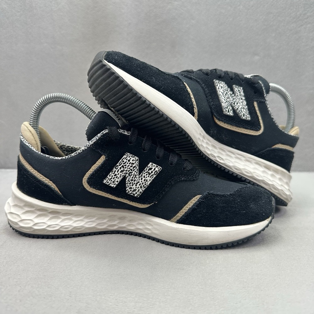New Balance Fresh Foam X70 Womens Size 7.5 (B) Shoes Black Leopard Sneakers - Picture 5 of 8